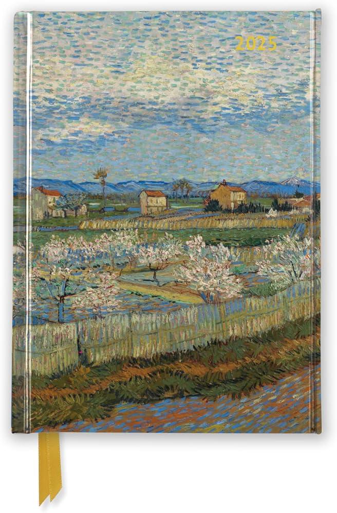 The Courtauld: Peach Trees in Blossom 2025 Luxury Pocket Diary Planner - Week to View