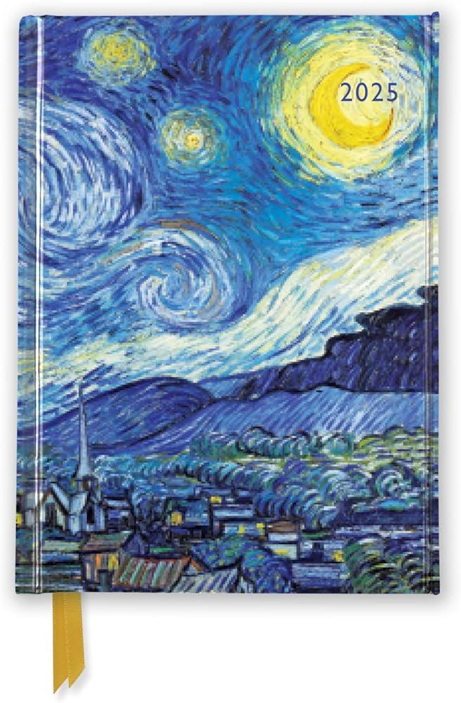 Vincent van Gogh: The Starry Night 2025 Luxury Pocket Diary Planner - Week to View