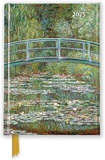 Claude Monet: Bridge over a Pond of Water Lilies 2025 Luxury Pocket Diary Planner - Week to View