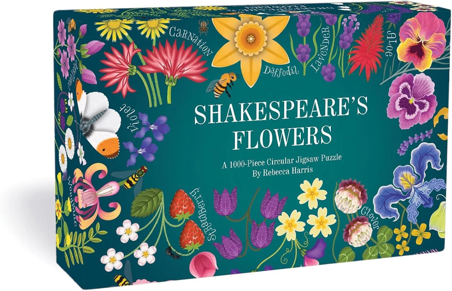 Shakespeare’s Flowers : A 1000-Piece Circular Jigsaw Puzzle