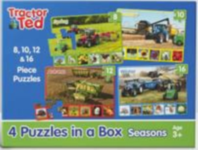 Tractor Ted 4 puzzles in a box