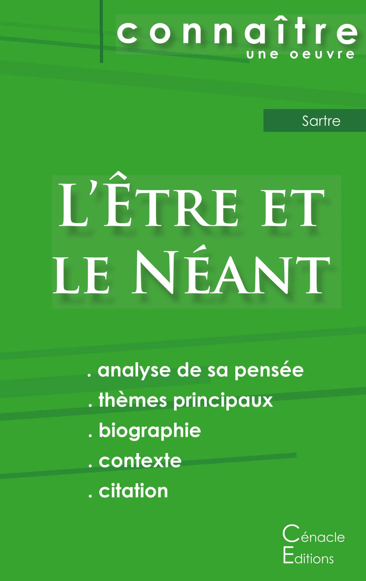Fiche de lecture L'Etre et le Neant de Jean-Paul Sartre (Analyse philosophique de reference et resume complet)