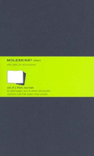 Moleskine Plain Cahier L - Black Cover (3 Set)