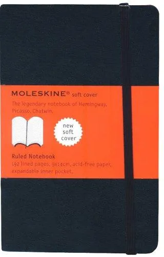 Moleskine Soft Cover Pocket Ruled Notebook