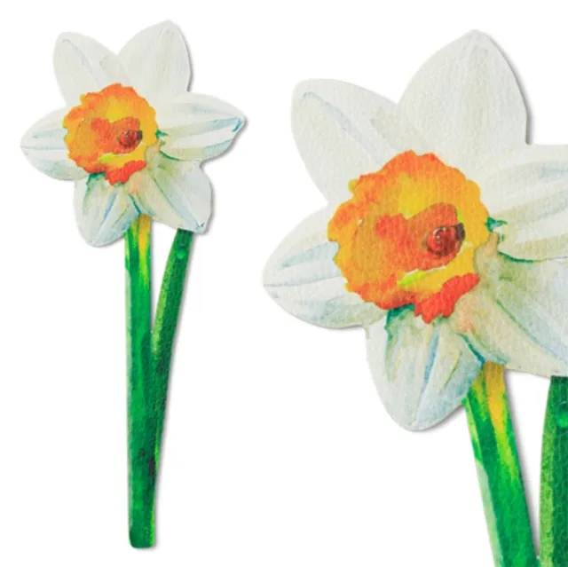 Flower Bookmarks - Painted Daffodil