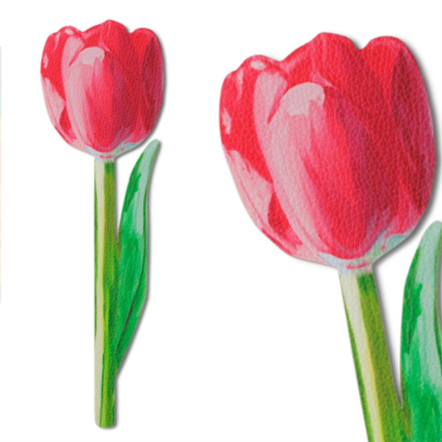 Flower Bookmarks - Painted Pink Tulip