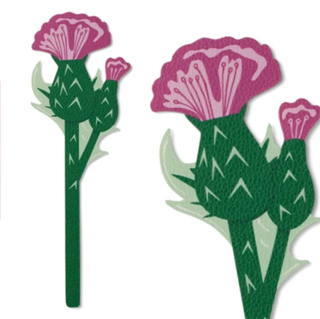 Flower Bookmarks - Thistle