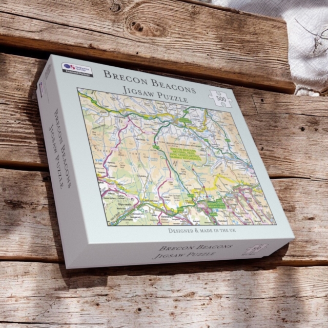 OS Map 500 Piece Premium Jigsaw Puzzle - Brecon Beacons National Park