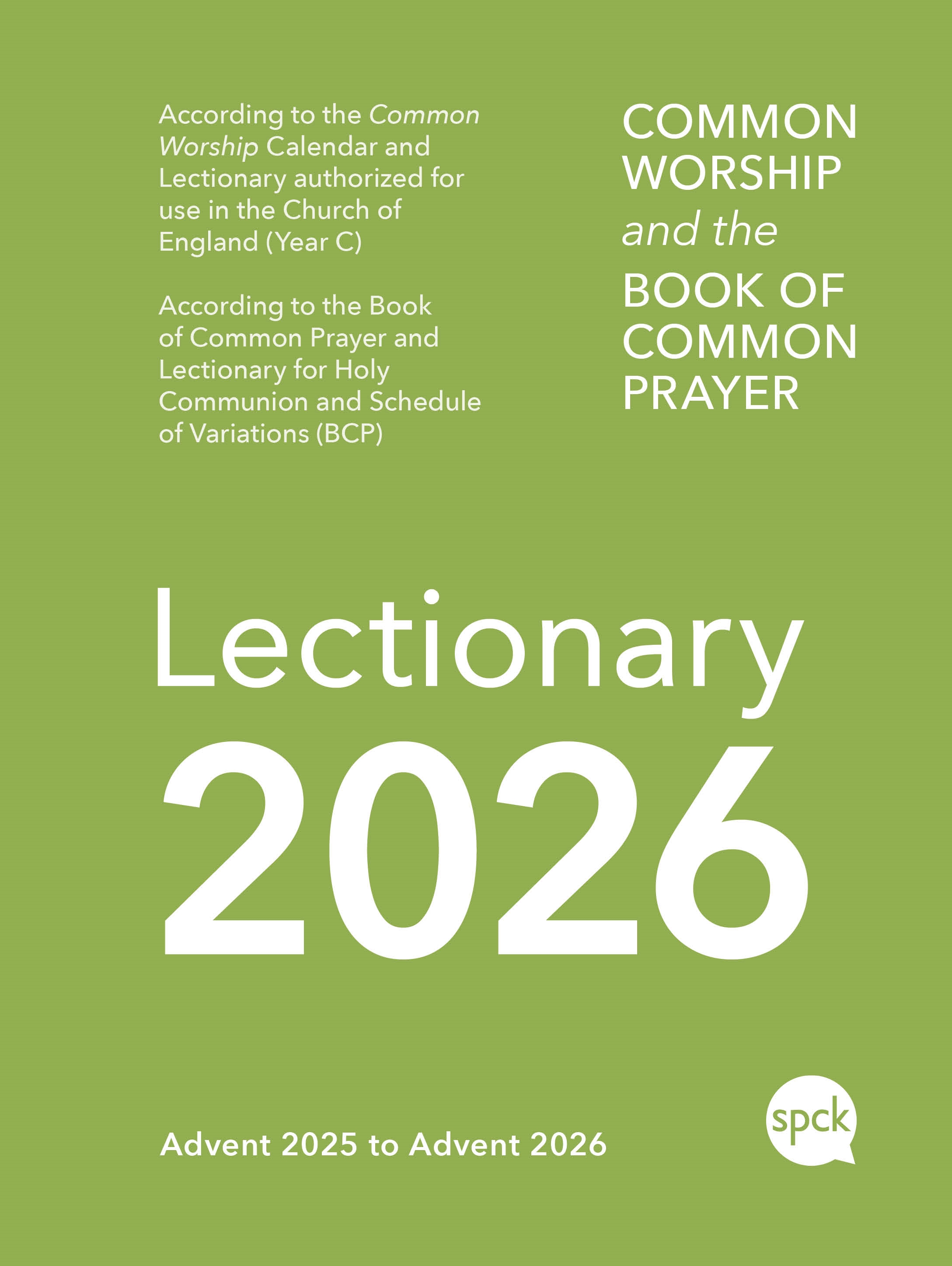 Common Worship Lectionary 2026