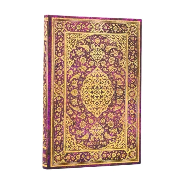2026 The Orchard (Persian Poetry) Mini 12-month Verso Hardcover Flexi Dayplanner 2026 (Elastic Band Closure)