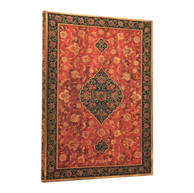 2026 Layla (Persian Poetry) Grande 12-month Vertical Hardcover Flexi Dayplanner 2026 (Elastic Band Closure)