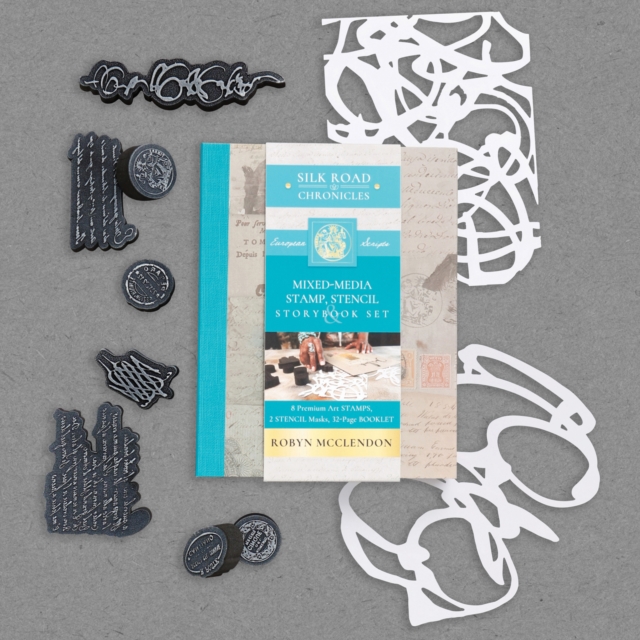 Mixed-Media Stamp, Stencil, and Storybook Set European Scripts