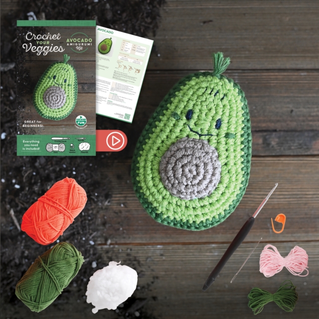 Crochet Your Veggies Amigurumi Kit Avocado