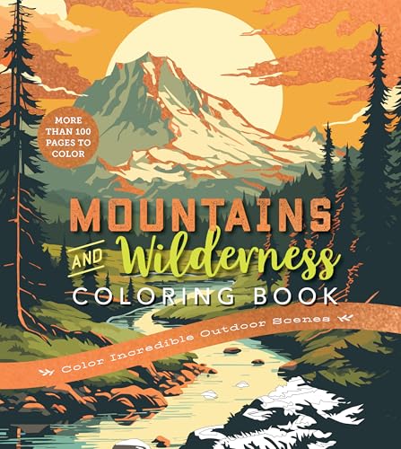 Mountains & Wilderness Coloring Book
