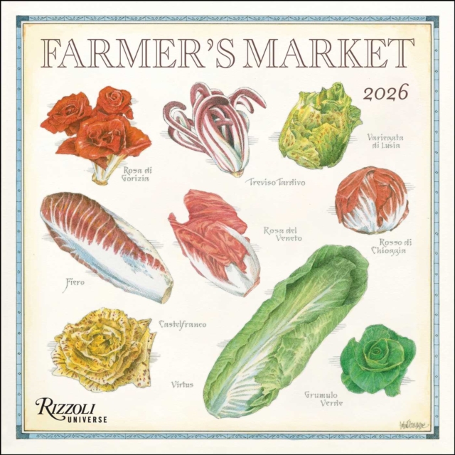 Farmer's Market 2026 Wall Calendar
