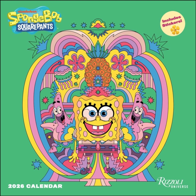 SpongeBob SquarePants 2026 Wall Calendar (Includes Stickers)