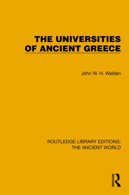 The Universities of Ancient Greece