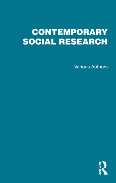 Contemporary Social Research