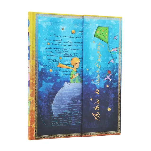 Saint-Exupery, The Little Prince (Embellished Manuscripts Collection) Ultra Lined Hardcover Journal (Wrap Closure)