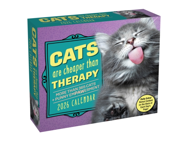 Cats Are Cheaper Than Therapy 2026 Day-to-Day Calendar