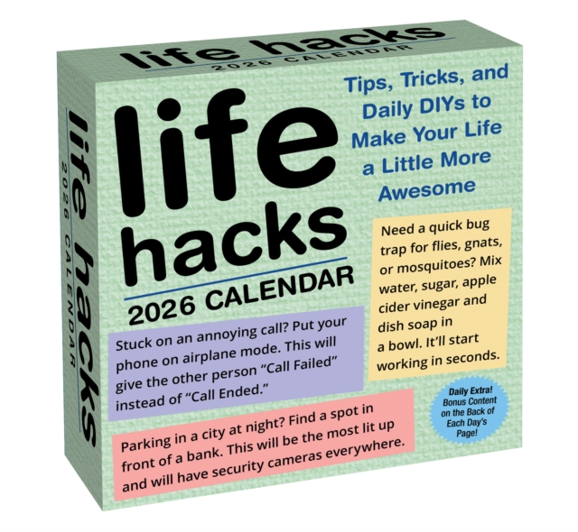 Life Hacks 2026 Day-to-Day Calendar