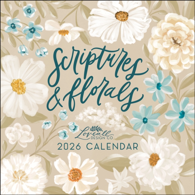 Scriptures and Florals 2026 Wall Calendar