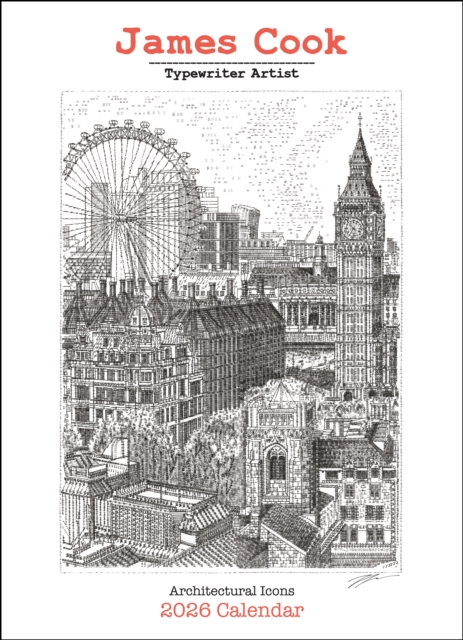 James Cook Typewriter Artist 2026 Wall Calendar