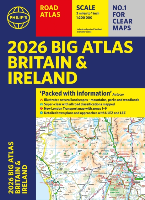 2026 Philip's Big Road Atlas of Britain & Ireland