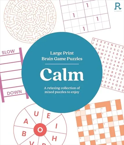 Large Print Brain Game Puzzles - Calm (Puzzle Book for Adults)