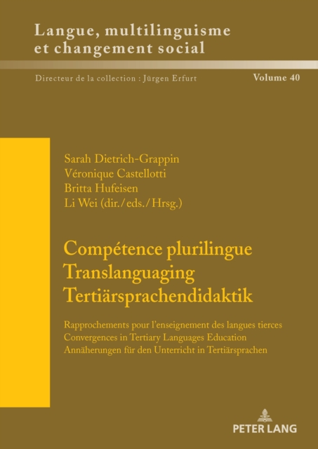 Competence plurilingue Translanguaging Tertiaersprachendidaktik