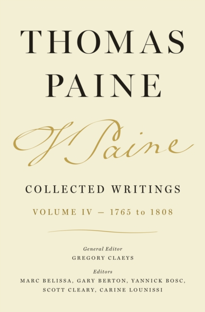 Thomas Paine Collected Writings, Volume 4