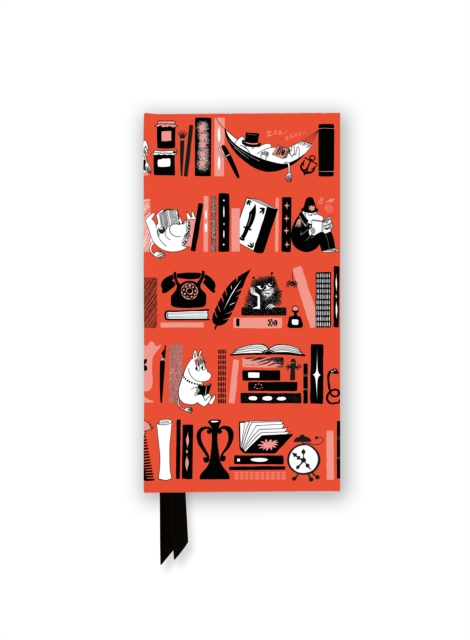 Moomin Bookshelves (Foiled Slimline Journal)