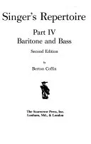 The Singer's Repertoire, Part I