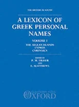 A Lexicon of Greek Personal Names
