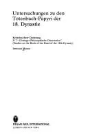 Untersuchungen Zu Den Totenbuch