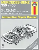 Mercedes-Benz 350 & 450 covering 350 SL Roadster, 450 SL/SLC Coupe & Roadster, 450 SE/SEL V8 Sedan (1971-1980) Haynes Repair Manual (USA)