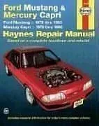 Ford Mustang, Ghia & Cobra (1979-1993) & Mercury Capri, Ghia & RS (1979-1986) in-line 4 cyl & 6 cyl, V6 & V8 Haynes Repair Manual (USA)