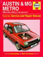 Austin, M.G. Metro, 1980-90 Service and Repair Manual