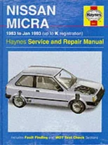 Nissan Micra (83 - Jan 93) Up To K
