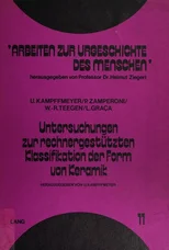 Untersuchungen zur rechnergestuetzten Klassifikation der Form von Keramik