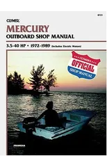 Mercury 3.5-40 HP Outboards Includes Electric Motors (1972-1989) Service Repair Manual