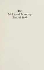 The Molotov-Ribbentrop Pact of 1939