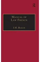 Manual of Law French