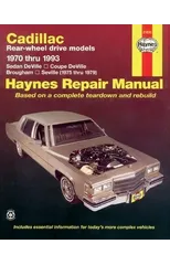 Cadillac RWD petrol DeVille/Coupe/Sedan DeVille (70-85), Brougham (70-93) & Seville (75-79) USA