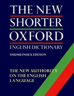 The New Shorter Oxford English Dictionary