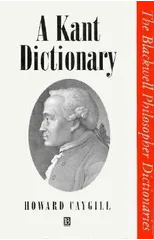 A Kant Dictionary