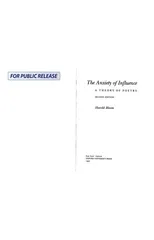 The Anxiety of Influence