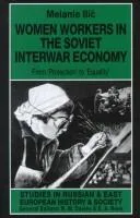 Women Workers in the Soviet Interwar Economy