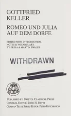 Romeo und Julia auf dem Dorfe