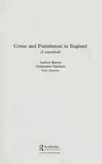 Crime and Punishment in England